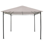 Gazebo con struttura in acciaio con copertura in poliestere ecru - Eco