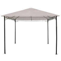 Gazebo con struttura in acciaio con copertura in poliestere ecru - Eco