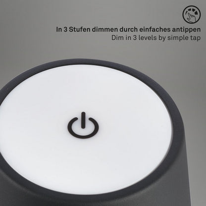 Lampada da tavolo LED a batteria ricaricabile