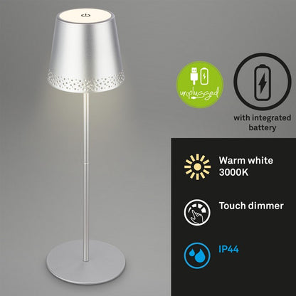 Lampada da tavolo LED a batteria ricaricabile