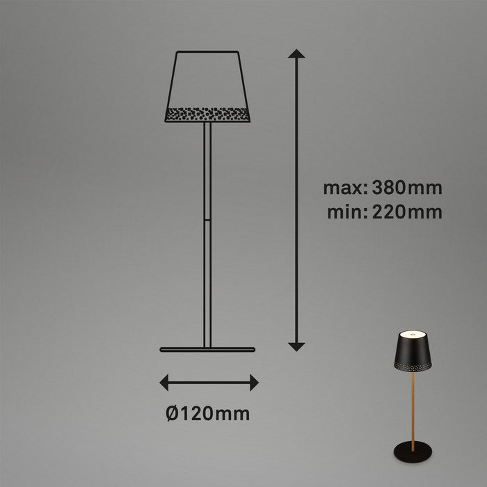 Lampada da tavolo LED a batteria ricaricabile - BRILONER - 34277603115224