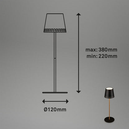 Lampada da tavolo LED a batteria ricaricabile