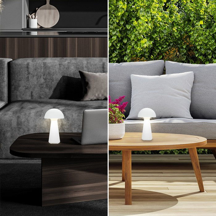 Lampada A Fungo LED LOGT Arancione, Da Tavolo, Ricaricabile, Con Tre Tonalità Di Luce (calda, Neutra, Fredda), Dimmerabile A Tocco, Decorativa Per Camera E Ufficio