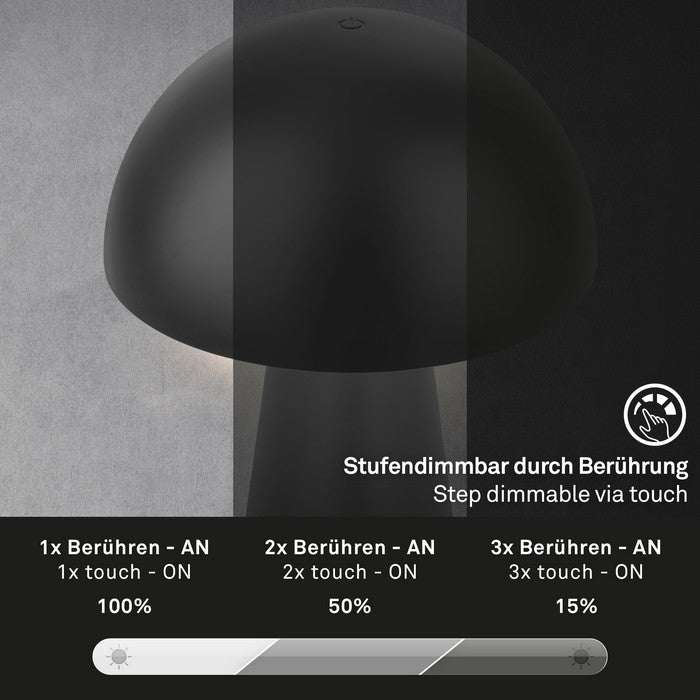 Lampada da tavolo LED a batteria ricaricabile - Fungo