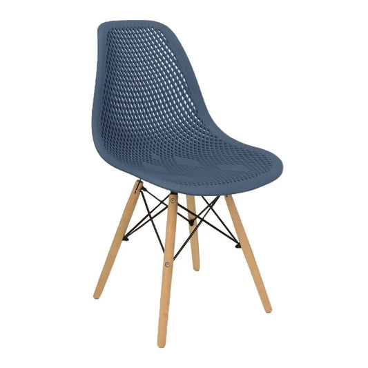 Set 4 sedie in stile scandinavo in legno e polipropilene - Finch - BEST - 63737076089210