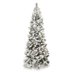 Albero di natale innevato con pigne - Chamonix Slim
