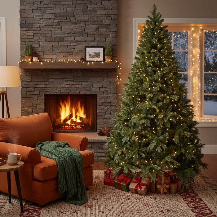 KOOY Albero Di Natale Gonfiabile 2,4 M: Decorazione Da Esterno Con Aquila E Stelle, Per Giardino E Cortile