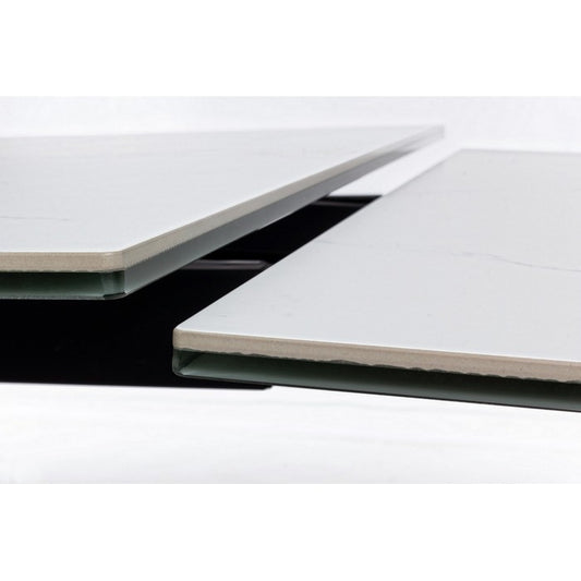 Tavolo allungabile in alluminio con piano effetto marmo - Blazar - BIZZOTTO - 34266779582680