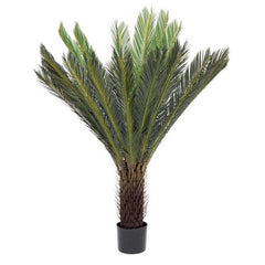 Pianta di palma artificiale con vaso 120 cm - Cycas