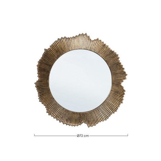 Specchio contemporaneo rotondo dorato 72 cm - Yamir - BIZZOTTO - 34266812580056