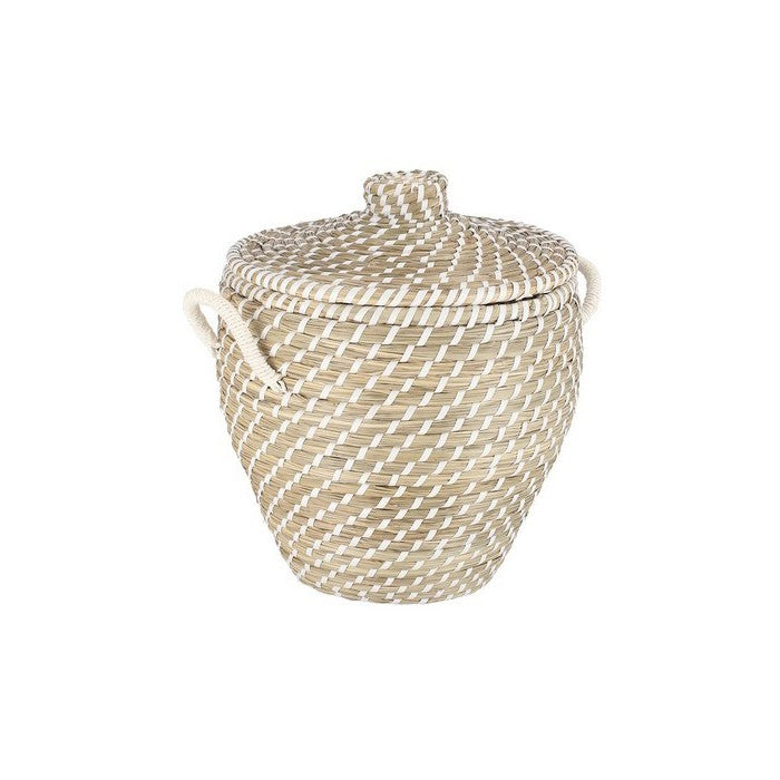 Cesta tonda shabby con coperchio - Jade - BIZZOTTO - 34269477273816