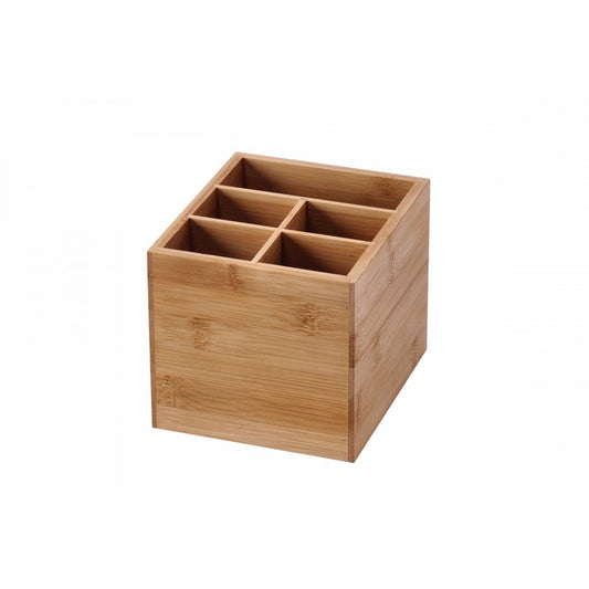 Portaoggetti cubico in bamboo 5 spazi - AD TREND - 