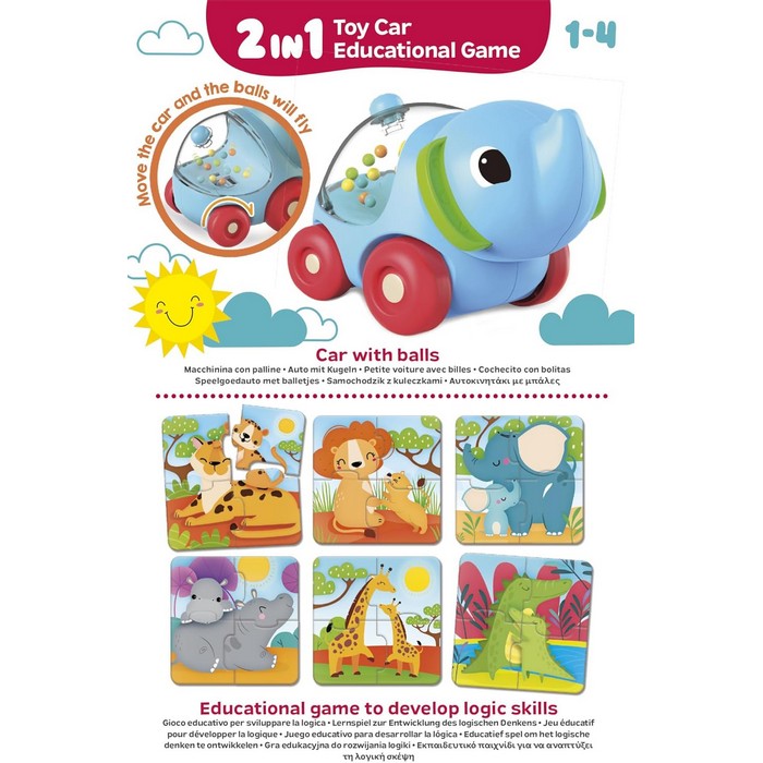 Carotina Baby 2 in 1 Baby Car&Puzzle