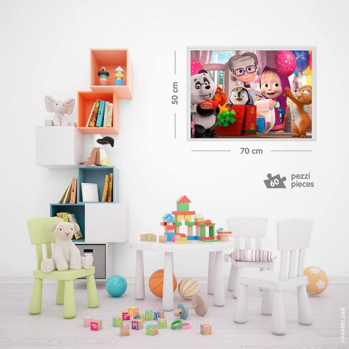 Masha e Orso Puzzle Maxi Floor 60 pezzi
