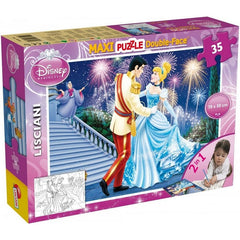 Disney Princess Cenerentola Maxi Puzzle double face 35 pezzi