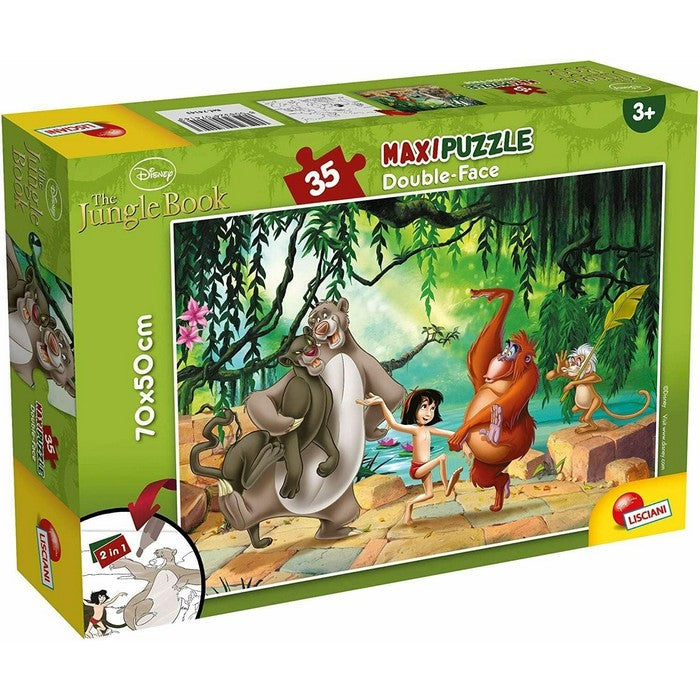 Disney The Jungle Book Maxi Puzzle double face 35 pezzi