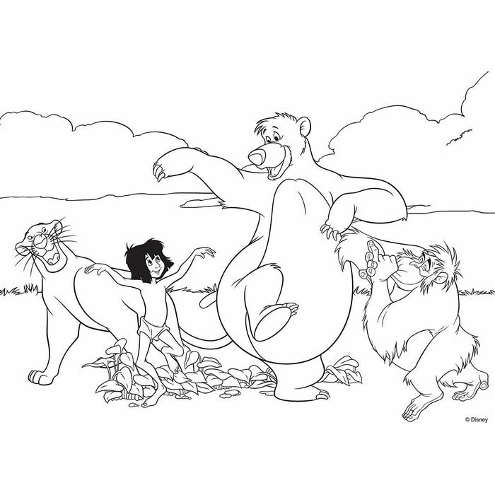 Disney The Jungle Book Maxi Puzzle double face 35 pezzi