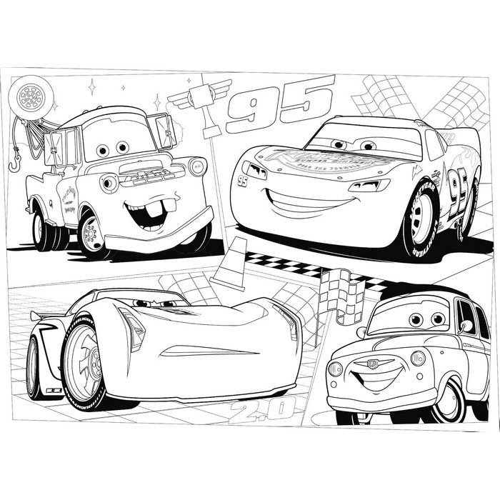 Disney Cars Puzzle Maxi Floor double face 60 pezzi