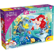 Disney Princess Sirenetta Maxi Puzzle double face 60 pezzi