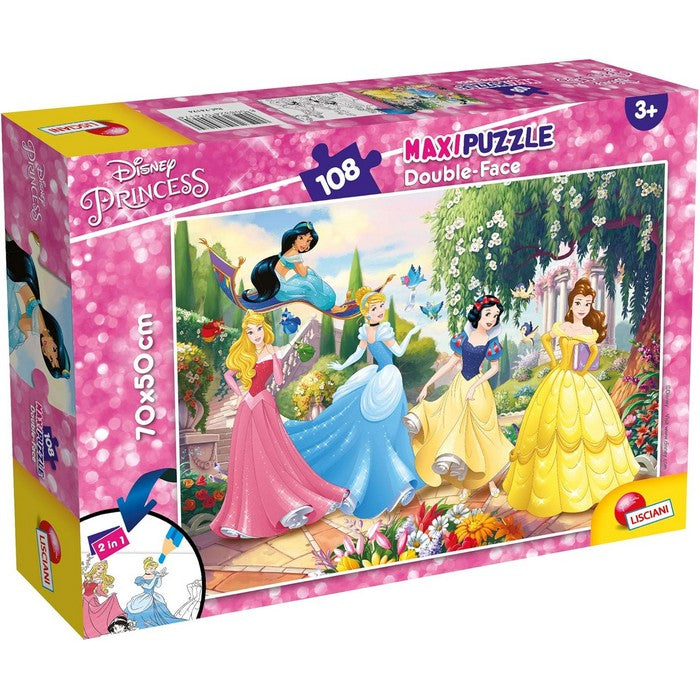 Disney Princess Maxi Puzzle double face 108 pezzi