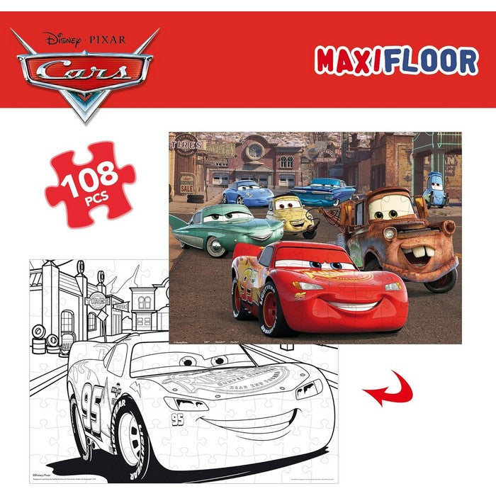 Disney Cars Puzzle Maxi Floor double face 108 pezzi