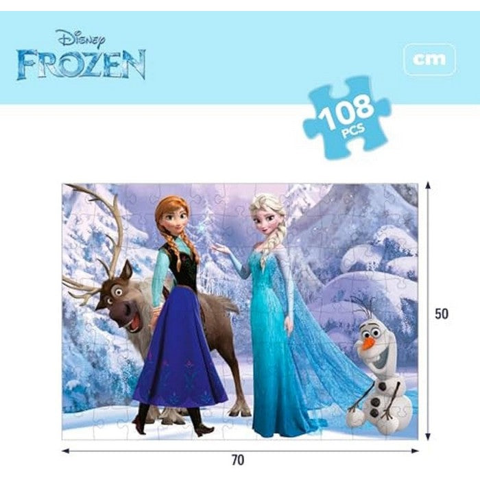 Disney Frozen Maxi Puzzle double face 108 pezzi