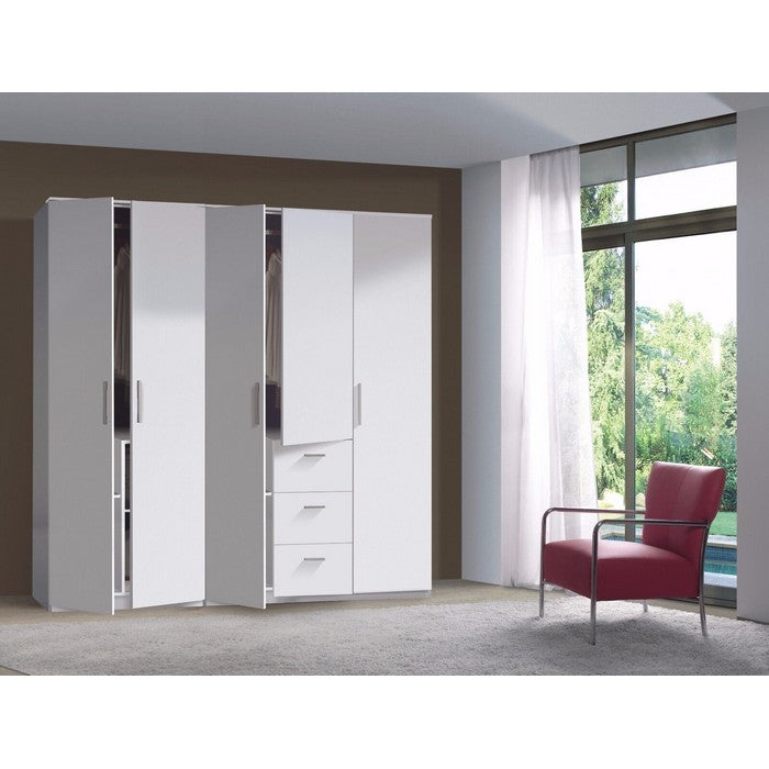 Armadio guardaroba 3 ante e 3 cassetti - FORES - 34269498638552