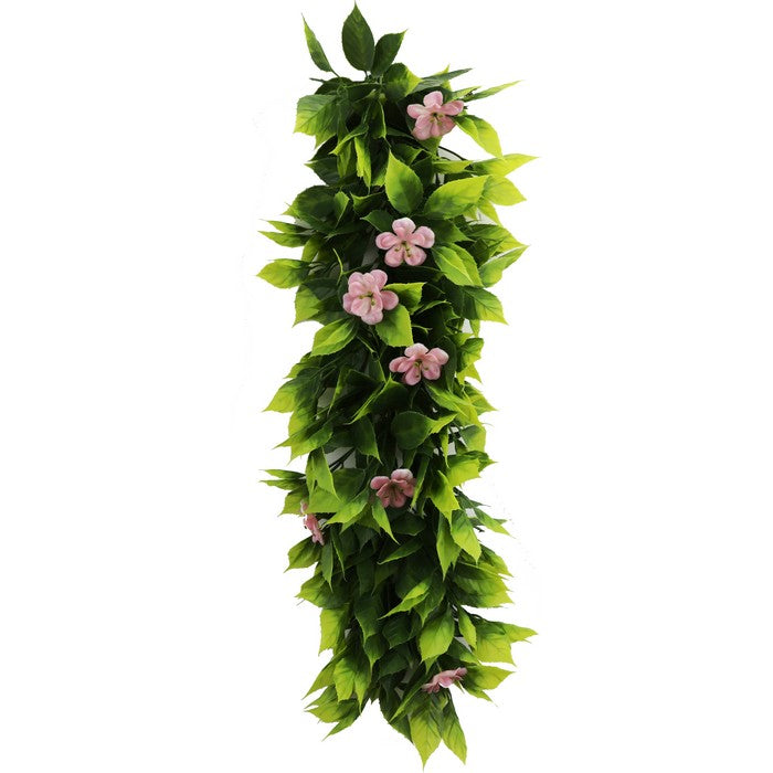Pianta artificiale rampicante con fiori rosa 50 cm - Vines - BEST - 34279843397848