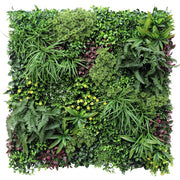 Parete con piante artificiali per giardino verticale 100x100 cm - Frame