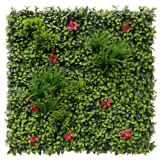 Parete con piante e fiori artificiali per giardino verticale 100x100 cm - Frame - BEST - 34266843709656
