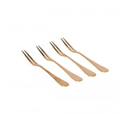 Set 4 forchette per aperitivo in acciaio