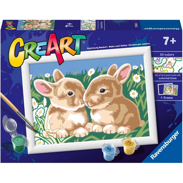 Creart kit pittura per bambini Teneri coniglietti