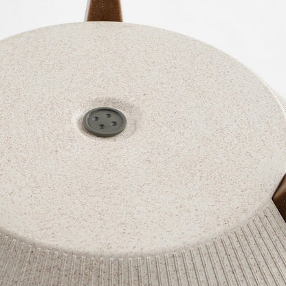 Porta-vaso rotondo con gambe in legno