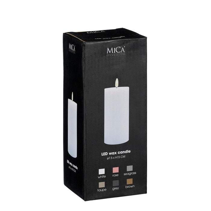 Candela LED a batteria con timer 15 cm - EDELMAN - 34269562437848