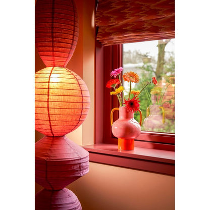 Vaso in ceramica rosa con manici - Stratt