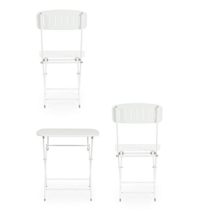 Set da giardino bistrot con 2 sedie e tavolino - Yvonne - BIZZOTTO - 34321453416664
