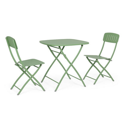 Set da giardino bistrot con 2 sedie e tavolino - Yvonne