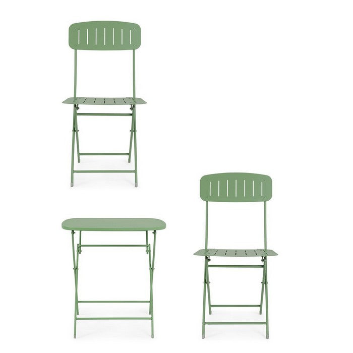 Set da giardino bistrot con 2 sedie e tavolino - Yvonne - BIZZOTTO - 34272327532760