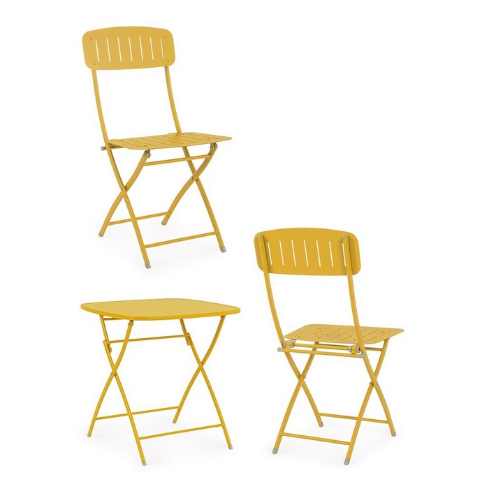 Set da giardino bistrot con 2 sedie e tavolino - Yvonne - BIZZOTTO - 34272335954136