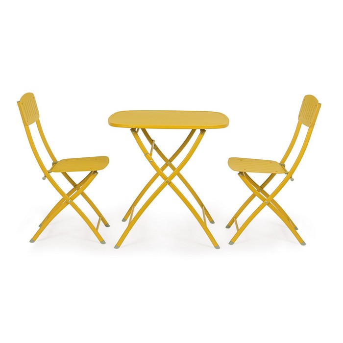 Set da giardino bistrot con 2 sedie e tavolino - Yvonne - BIZZOTTO - 34272336511192