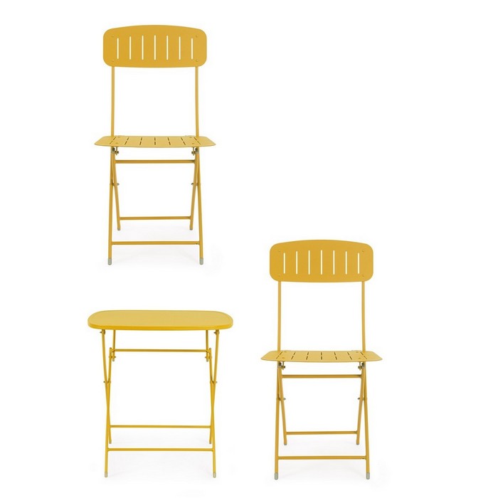 Set da giardino bistrot con 2 sedie e tavolino - Yvonne - BIZZOTTO - 34272337035480
