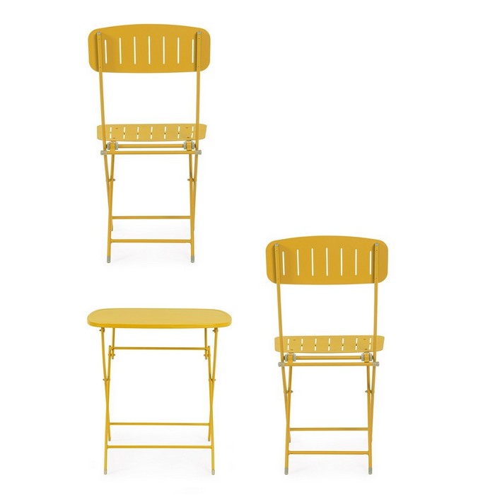 Set da giardino bistrot con 2 sedie e tavolino - Yvonne - BIZZOTTO - 34272337723608