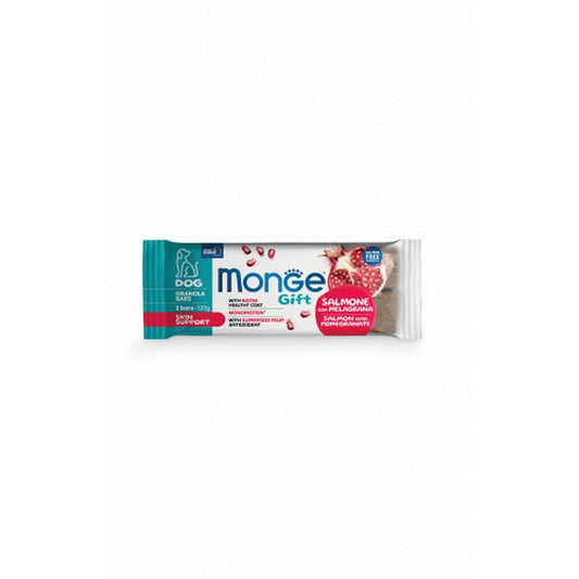 Monge Gift Skin Support Dog Salmone con Melagrana Granola Bars 120g - MONGE - 34774513058008