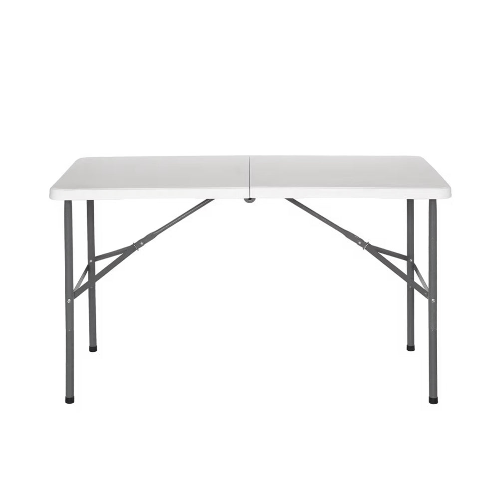 Set 2 tavoli pieghevoli per campeggio e catering 120x60 cm