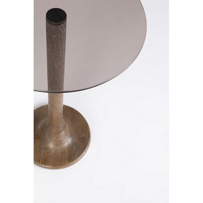 Tavolino in legno con piano in vetro temperato - Aberdeen - BIZZOTTO - 34279904936152