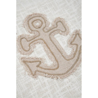 Coperta con ancora decorativa 125x150 cm - Escale