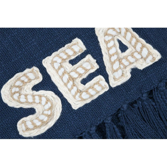 Coperta con decorazioni in stile mare 125x150 cm - Arcachon - SA STOF FRANCE - 34739050217688