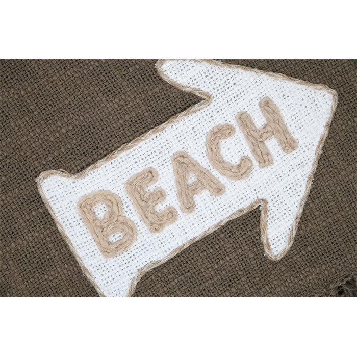 Coperta con decorazioni in stile mare 125x150 cm - Arcachon - SA STOF FRANCE - 34739051135192