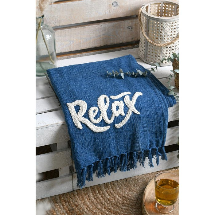 Coperta con decorazioni in stile mare 125x150 cm - Arcachon - SA STOF FRANCE - 34739053887704