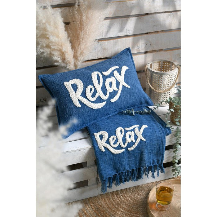 Coperta con decorazioni in stile mare 125x150 cm - Arcachon - SA STOF FRANCE - 34739054149848